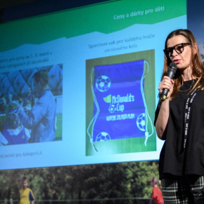 Seminář McDonald's Cup - Ředitelka PR a komunikace McDonald’s ČR a SR Zuzana Svobodová